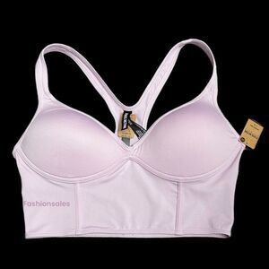 Victorias Secret Pink Active Ultímate Push up Padded Corset Sports Bra Lavender